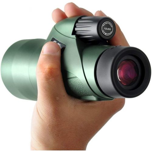  Gosky 12x55 High Definition Monocular Telescope and Quick Smartphone Holder - 2018 Newest Waterproof Monocular -BAK4 Prism for Wildlife Bird Watching Hunting Camping Travelling Wil