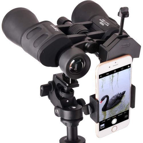  Gosky Cell Phone Adapter Mount ? Compatible with Binocular Monocular Spotting Scope Telescope Microscope-for Phone Sony Samsung Etc (Standard Type+ Wire Shutter)