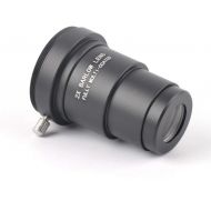 Gosky 1.25 Inch 2X Fully Blackened Metal Barlow Lens and Camera T Adapter for Telescopes Eyepiece - Accept 1.25inch Filters-Also Can Be Used for Astronomical Photography - Coated