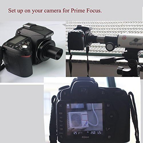  Gosky Deluxe Telescope Camera Adapter Mount Kit for Sony Alpha Camera SLR DSLR - Prime Focus and Projection - Fits Standard 1.25 Telescopes - Accepts 1.25 Eyepieces