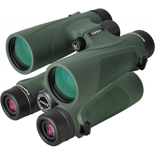  Gosky EagleView 10x42 ED Binoculars for Adults, Professional ED Glass Waterproof Binoculars for Bird Watching Travel Stargazing Hunting Concerts Sports- with Smartphone Mount