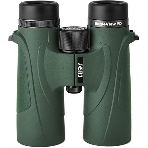  Gosky EagleView 10x42 ED Binoculars for Adults, Professional ED Glass Waterproof Binoculars for Bird Watching Travel Stargazing Hunting Concerts Sports- with Smartphone Mount