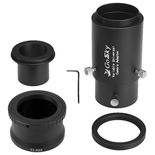  Gosky Deluxe Telescope Camera Adapter Kit for Sony E-Mount (Mirrorless) Cameras (E-Mount - Including NEX, A7 & VG Series)- for Telescope Prime Focus and Eyepiece Projection Photogr