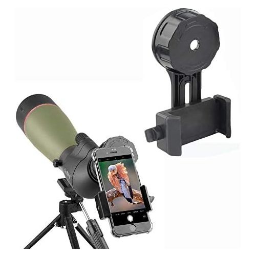  Gosky Spotting Scope Smartphone Camera Adapter, Telescope Camera Adapter, Cell Phone Adapter Mount for Binocular Monocular
