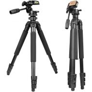 Gosky Tripod -Travel Portable Tripod for Spotting scopes, Binoculars, camcorders, or SLR Cameras (Pro Tripod (61-inch))