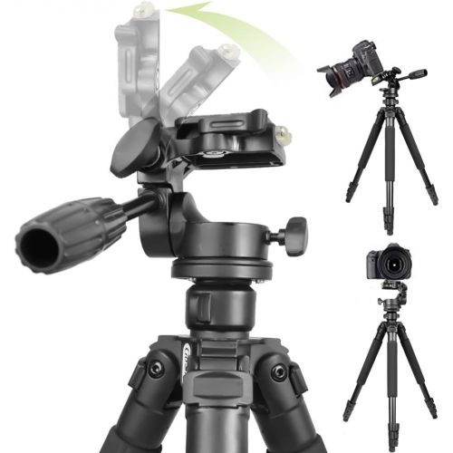  Gosky Tripod -Travel Portable Tripod for Spotting scopes, Binoculars, camcorders, or SLR Cameras (Pro Tripod (61-inch))