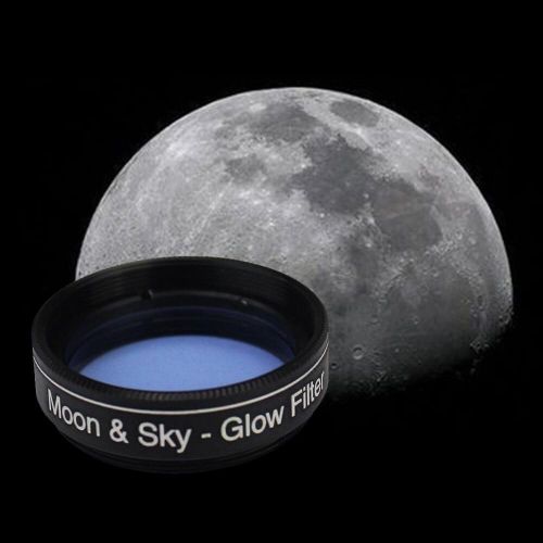  Gosky 1.25 Moon Filter & 2X Barlow Kit for Telescope Eyepieces