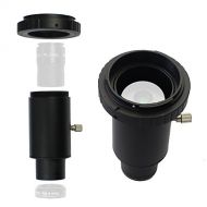 Gosky 1.25 T Adapter and T2 / T Ring Adapter, Compatible with Nikon SLR/DSLR Cameras, Can be Used for Prism Focus and Eyepiece Projection Photography