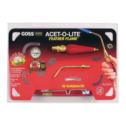  Goss KA-1H Soldering Kit for Use with B Acetylene Tanks with Economical BA-3 Feather Flame Tip