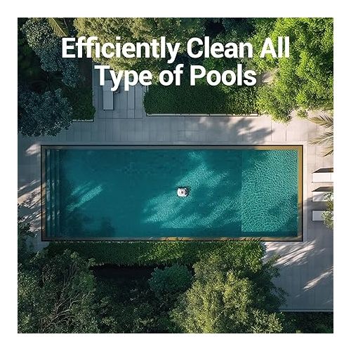  (Upgrade) Gosvor Pivot Cordless Robotic Pool Cleaner, Wall Climbing, Triple-Motor, Extended Battery Life, Self-Parking, Automatic Pool Vacuum for Inground &above Ground Pools Up to 65 FT in Length