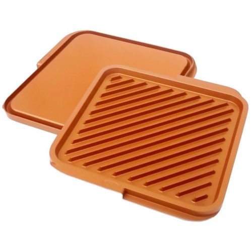  As Seen on TV Gotham Steel Double Grill Aluminum Pan, 11.5 inches