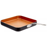 Gotham Steel 10.5” Non-Stick Copper Grill Pan with Ti-Cerama Surface As Seen on TV