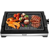 [아마존베스트]Gotoll Electric Table Grill, Electric Grill Non-Stick Grill Plate, Low Smoke Indoor BBQ Grill, Removable Collection Container Adjustable Thermostat - 2000 Watts