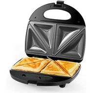 [아마존베스트]Gotoll Sandwich Maker 700 W, Triangular Sandwiches Toaster Maker, Non-Stick Plates, Easy to Clean, Black and Silver