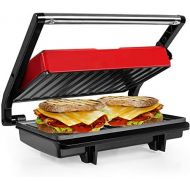 [아마존베스트]Gotoll Mini contact grill, sandwich toaster, panini grill, panini sandwich maker, electric grill multifunctional, small table grill, non-stick coating, light indicator, 750 W, mult