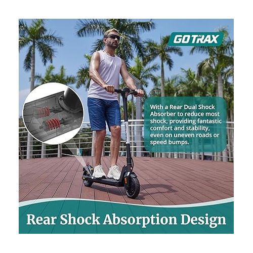  Gotrax APEX Series Electric Scooter, 13/15/19miles Range, 15.5/18mph Power by 250W/350W Motor, All Aluminum Body, Large Digital Display Foldable Escooter for Adult