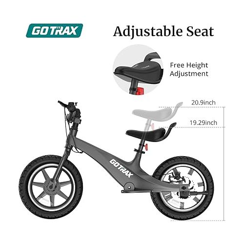  Gotrax Kids Electric Balance Bike, 250W 12MPH Electric Bike for Kids 14