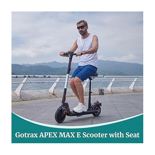  Gotrax APEX MAX Electric Scooter with Saddle Seat, 8.5