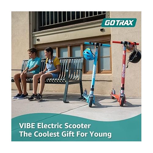  Gotrax Kids Electric Scooter, Max 9.4/12MPH Speed & 7/10 Miles Range, Solid Wheel with Digital LED Display Electric Kick Scooter for Teenagers Ages 6+