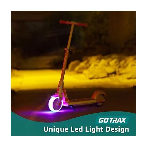  Gotrax GKS Lumios/Plus Kids Electric Scooter, Max 7.5MPH 7/6.25Miles Range 150W Motor with Flash Lights, 6
