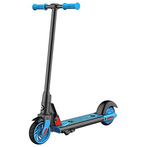  Gotrax GKS Electric Scooter for Kids Age of 6-12, Kick-Start Boost and Gravity Sensor Kids Electric Scooter, 6 Wheels UL Certified E Scooter
