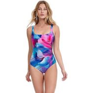 Gottex Women's Standard Golden Blossom Square Neck One Piece