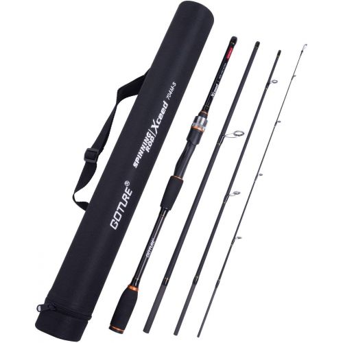  Goture Travel Fishing Rods 4Pcs,Casting/Spinning Rod with Case 6ft-10ft