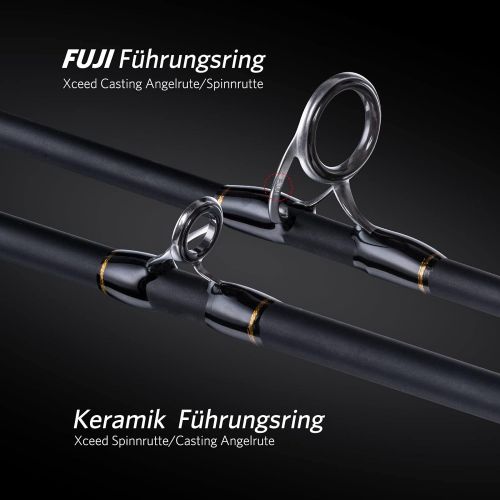  [아마존베스트]Goture Fishing Rods Spinning Rods Casting & Spinning Portable 2 & 4 Sections Lightweight Carbon Fibre M Power MF Action 2.01-2.13 m