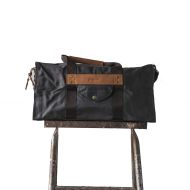 Gouache Bags Handmade Waxed Canvas Duffel Gym Bag | Hogarth Travel Bag | Water Resistant All-purpose bag