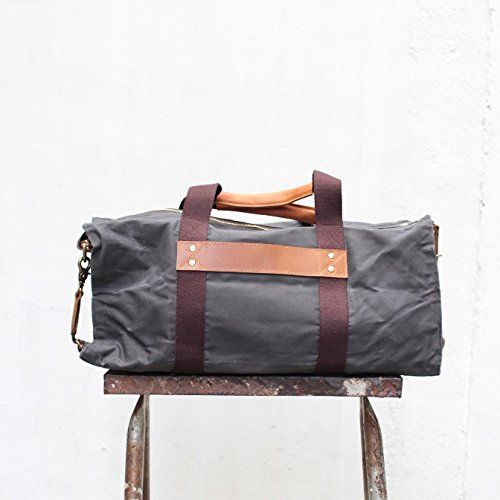  Gouache Bags Handmade Waxed Canvas Duffel Gym Bag | Hogarth Travel Bag | Water Resistant All-purpose bag