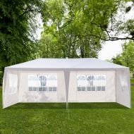 Goujxcy Ruior 5 one-Sided Home Awning White Wedding Awning Party Awning Parking shed 3X9m(US Shipment)