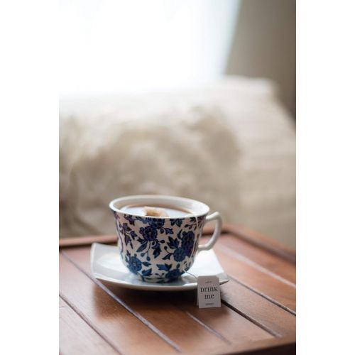  Gourmet Kaffeemaschine und Teemaschine Duo 2 in 1 - Besonders platzsparender Kaffee und Teebereiter mit Glaskanne und Porzellan Tasse - Rasend schnell duftenden Filterkaffee und perfektes