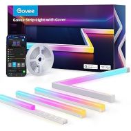 Govee RGBIC LED Strip Lights 16.4ft with Covers, Smart LED Lights Work with Alexa and Google Assistant, LED Diffuser Channel with LED Lights for Bedroom, Skirting Lines, Studio, Cabinet