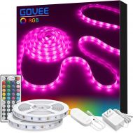 [아마존 핫딜] [아마존핫딜]LED Strip Lights, Govee 32.8ft RGB Colored Rope Light Strip Kit with Remote and Control Box for Room, Ceiling, Bedroom, Cupboard Lighting with Bright 5050 LEDs, Strong 3M Adhesive