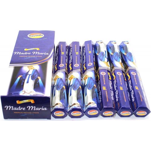  인센스스틱 Govinda Incense - Madre Maria - 120 Incense Sticks, Masala Coated Incense