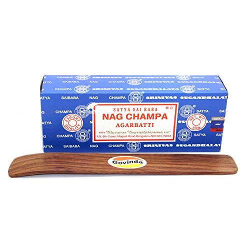  인센스스틱 Govinda - Bangalore (BNG) Nag Champa Argarbatti 250 Grams with Incense Holder