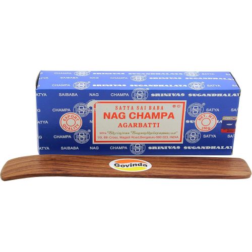  인센스스틱 Govinda - Bangalore (BNG) Nag Champa Argarbatti 250 Grams with Incense Holder