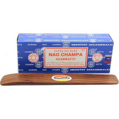  인센스스틱 Govinda - Bangalore (BNG) Nag Champa Argarbatti 250 Grams with Incense Holder