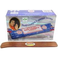 인센스스틱 Govinda Incense Stick Holder Bundle with Satya Bangalore ( BNG ) Nag Champa Incense Sticks - 12 Boxes x 15 Grams