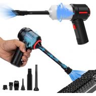 Computer Vacuum Cleaner - Powerful Motor - Electric Air Duster - Compressed Air for Keyboard & Car
