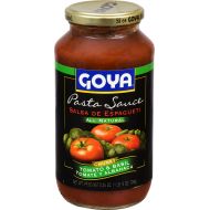 Goya Foods Pasta Sauce All Natural Chunky, Tomato & Basil, 25 Ounce (Pack of 12)