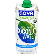 Goya Foods Organic Coconut Water 100% Pure, 16.9 Ounce (Pack of 24)