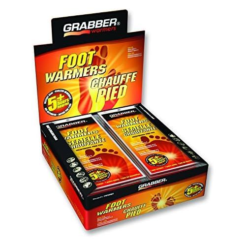  Grabber Insole Foot Warmers - Long Lasting Safe Natural Odorless Air Activated Warmers - Up to 5...