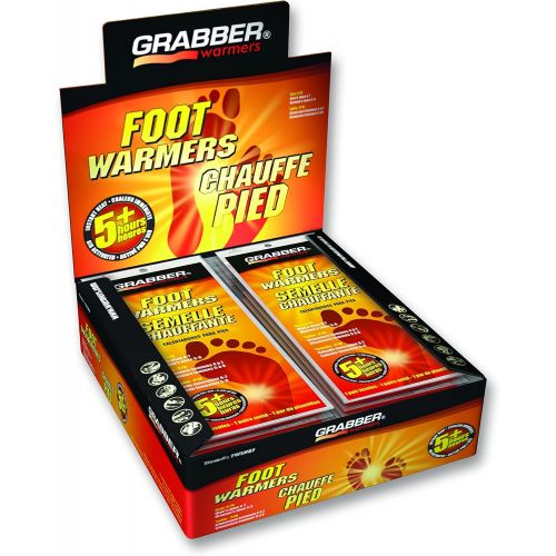  Grabber Insole Foot Warmers - Long Lasting Safe Natural Odorless Air Activated Warmers - Up to 5...