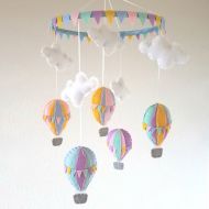 Grace Ann Baby Hot Air Balloon Baby Mobile: Baby