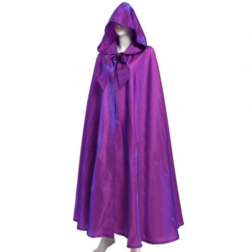  Grace Art GRACEART Bridal Wedding Full Length Hooded Cloak Medieval Cape Vampire Costume