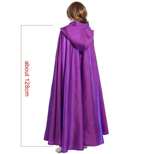  Grace Art GRACEART Bridal Wedding Full Length Hooded Cloak Medieval Cape Vampire Costume