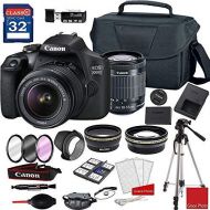 Grace Photo Canon EOS 2000D Rebel T7 Kit with EF-S 18-55mm f/3.5-5.6 III Lens + Camera Case + 32GB Memory Bundle (24pcs)