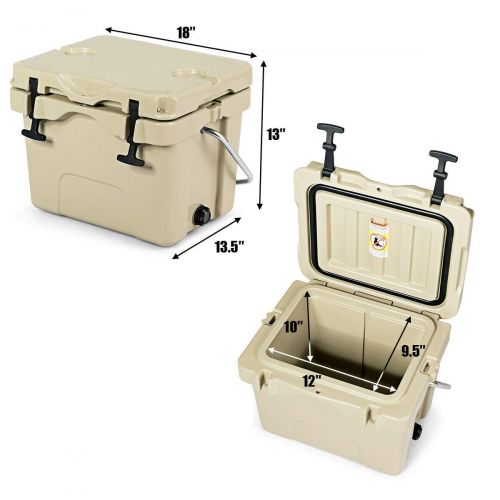  GraceShop 16 Quart Portable Ice Cooler with 24 Cans If You are Still Worried About Food Will be Spoiled When You are Taking Part in Outdoor Activities, This ice Cooler is Your Idea