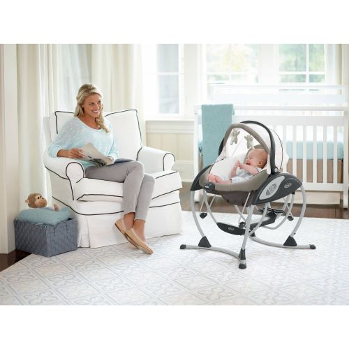 그라코 Graco Soothing System Glider Baby Swing, Abbington